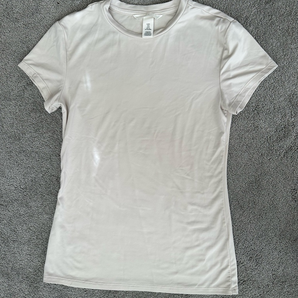 H&M Classic Off White Women's T-Shirt